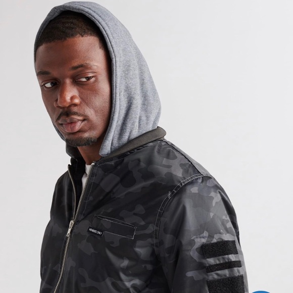 MEMBERS ONLY HODDED BOMBER JACKET - Picture 3 of 7